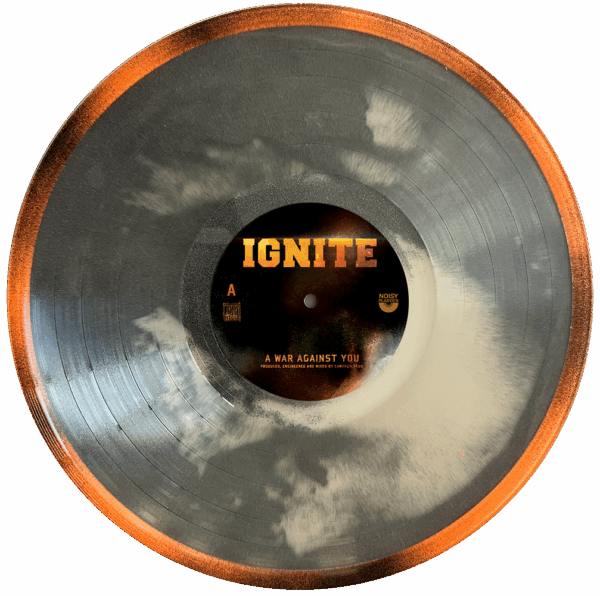 IGNITE – „A War Against You“ Silberstaub filled Vinyl (lim. 50 Stück) – Bild 2